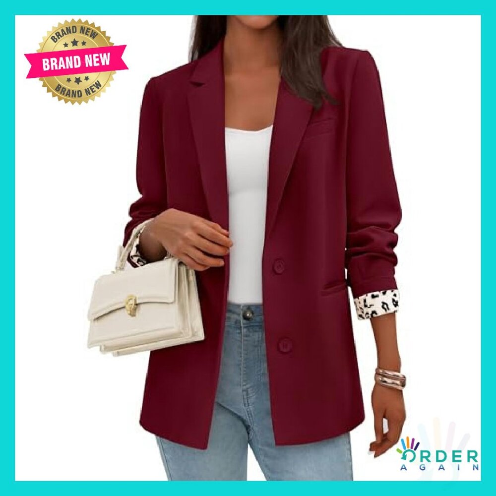 Leopard Print Lined Blazer Open Front Business Ca… - image 6